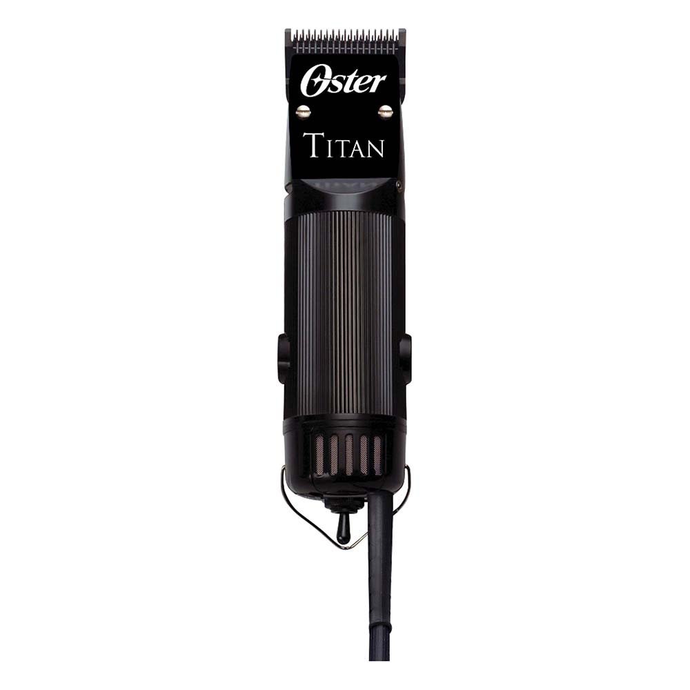 Oster Professional Titan 2-Speed Hair Clipper - Dual-Speed Universal Motor for Womens and Mens Hair Cutting, with Detachable Blades, Blade Guard & Cleaning Kit
