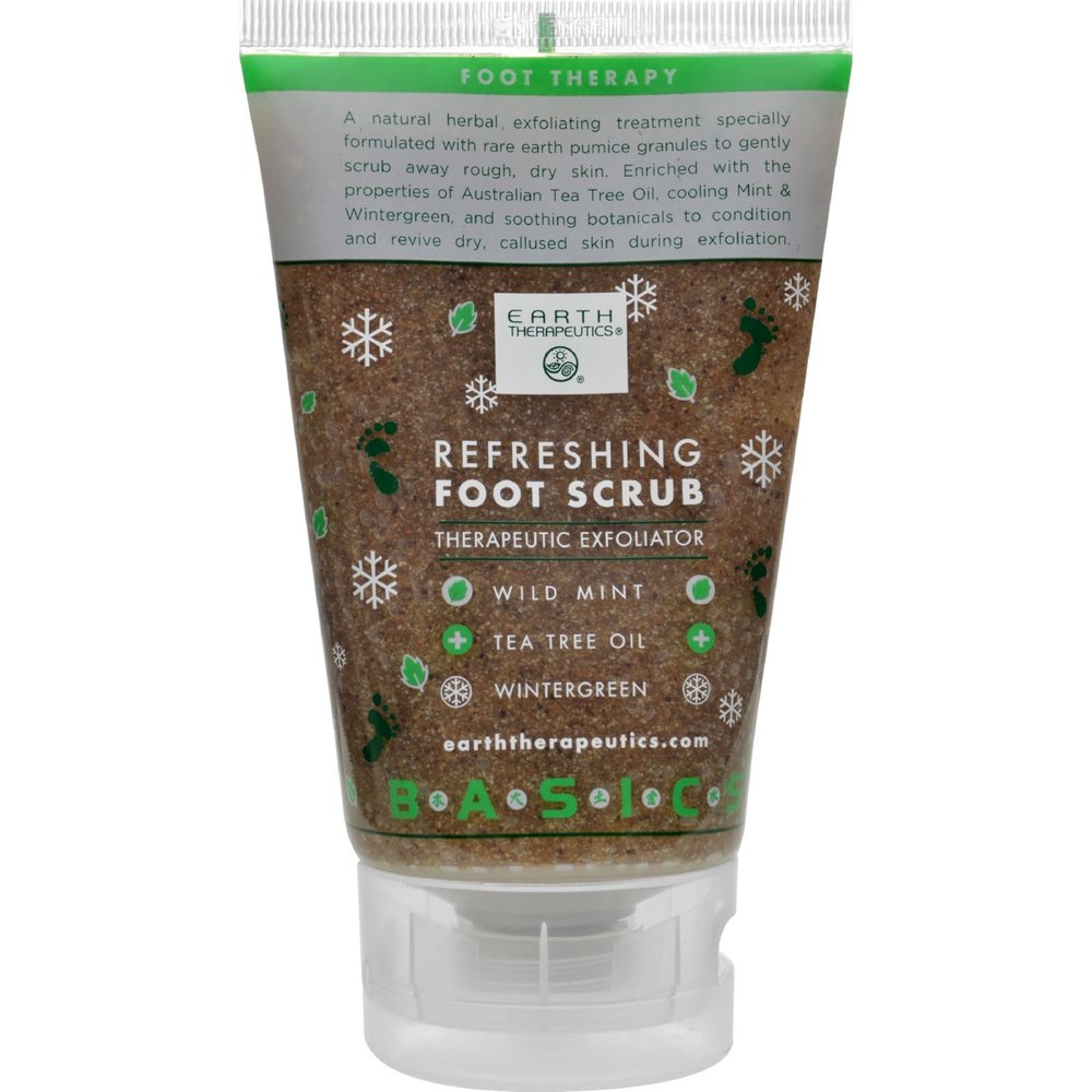 EARTH THERAPEUTICS FOOT SCRUB,REFRESHING, 4 OZ2