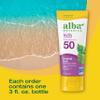 Alba Botanica Kids Sunscreen for Face and Body, Tropical Fruit Sunscreen Lotion for Kids, Broad Spectrum SPF 50, Water Resistant and Hypoallergenic, 3 fl. oz. Bottle view 4
