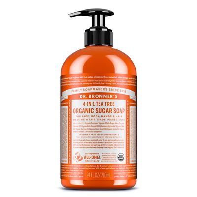 Dr. Bronners 24 Ounce Organic Shikakai Soap - Spearmint Peppermint
