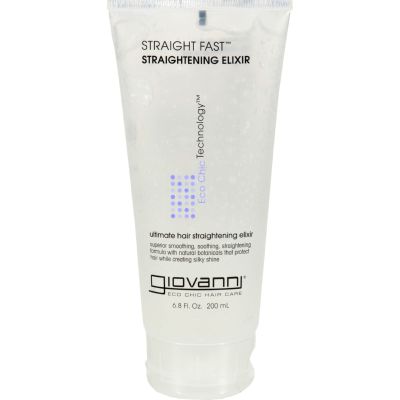 Giovanni: Straight Fast Hair Elixir with Shine, 6.8 oz (12 pack)