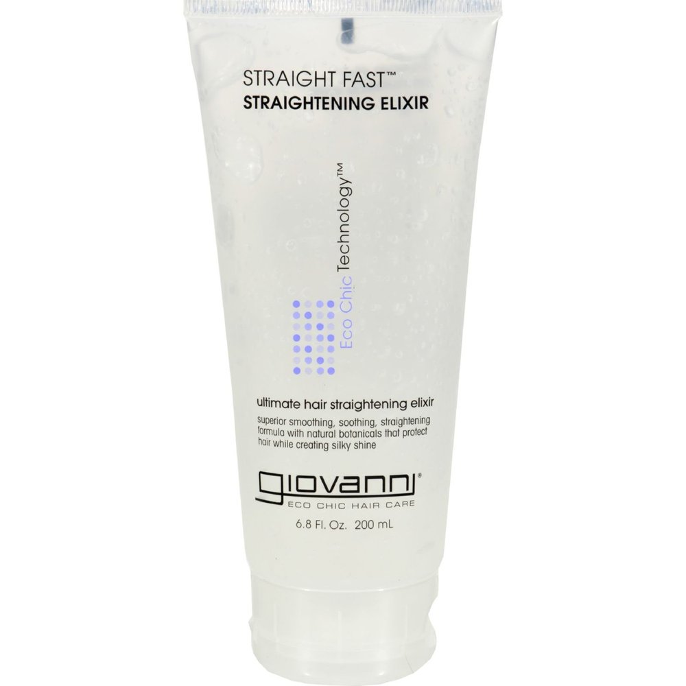 Giovanni: Straight Fast Hair Elixir with Shine, 6.8 oz (12 pack)