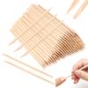 1000 PCS 4.5 Inch Orange Wood Sticks for Nails, AHIER Wooden Cuticle Pusher Sticks Double Head Functional Manicure Tools view 1