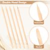 1000 PCS 4.5 Inch Orange Wood Sticks for Nails, AHIER Wooden Cuticle Pusher Sticks Double Head Functional Manicure Tools view 3