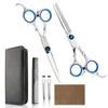 Professional Home Hair Cutting Kit Home Haircutting Scissors Barber Salon Home Thinning Shears Kit with Comb and Case for Men Women view 1