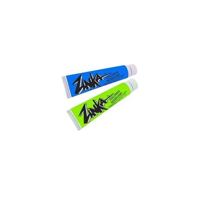Zinka Colored Nosecoat Zinc Oxide Based Water Resistant 2 Pack Bundle 0.6 Ounce Tube - Blue Green