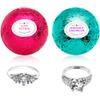 Mermaid Love Potion Bath Bombs Gift Set of 2 with Ring Surprise Inside Each Made in USA view 1
