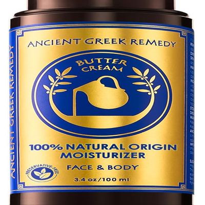 Ancient Greek Remedy Organic Face Moisturizer for Dry Skin - Anti Aging Face & Body Butter Cream - Almond, Jojoba, Olive, Rosehip, Vitamin E, Lavender Oil. Natural Lotion for Women & Men 3.4 oz