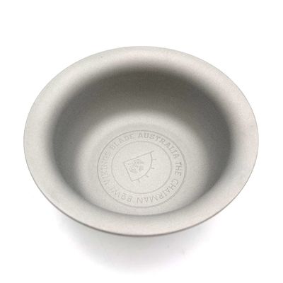 Vikings Blade Luxury Shaving Soap Bowl, Sandblasted Steel for Fast, Thick Lather, Unbreakable, Tactile Texture, Great for Standard Sized Pucks & Soaps (The Chairman, 3 Diameter)