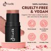 BaeBlu - Organic Blush Tube, Sangria - 100% Natural Vegan Cream Blush Sticks, Multi-Use Bronzer, & Highlighter for Lips, Cheeks & Eyes, Buildable Shimmer, Gluten-Free, Paraben-Free, Made in USA view 2
