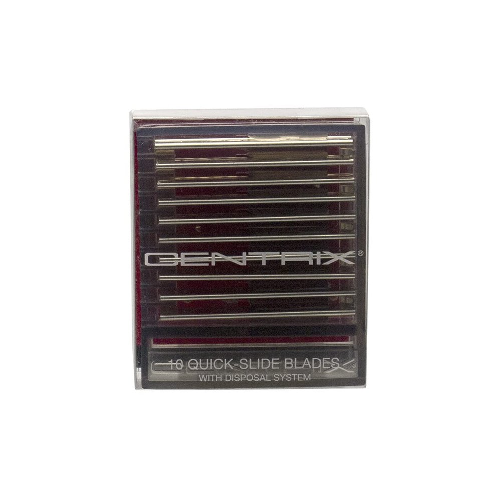 Cricket Centrix Hair Cutting Razor Replacement Blades  10 Pack, Ultra-Sharp Stainless Steel, Compatible with Centrix and Cricket Razors, Easy Slide-On Design with Built-In Disposal System