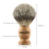 Anbbas Shaving Brush, Handmade Pure Badger Hair Brush with Natural Manchurian Ash Wood Handle for Men Traditional Wet Shaving view 3