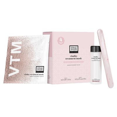 Erno Laszlo Vitality Skincare Mask, Pink Face Mask Peel, Plump and Clarify, Mineral Powder Blend with Serum Lotion, 4 Pack of Masks (1.25 Fl Oz Each)