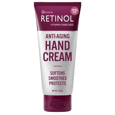 Retinol Anti-Aging Hand Cream  The Original Retinol Brand For Younger Looking Hands Rich, Velvety Conditions & Protects Skin, Nails & Cuticles  Vitamin A Minimizes Ages Effect on Skin