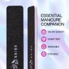 PANA USA 10 pcs Professional Nail Files Buffers Jumbo Size Double Sided Emery Board Washable - for Acrylic Manicure Pedicure Tools Home and Professional 10 Pieces Pack - Color: Black, Grit 80/80 view 2