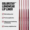 Revlon Colorstay Lip Liner Makeup with Built-In Sharpener, Longwear Rich Colors, Stocking Stuffer for Women, 635 Sienna, 0.01 oz view 3