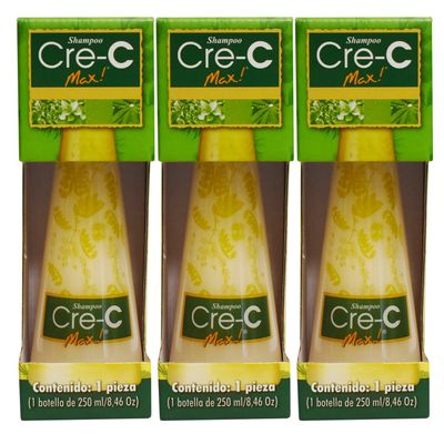 3 Bottles of Shampoo Cre-c Max for Hair Growth w/ Ppc50 - As Seen on Tv