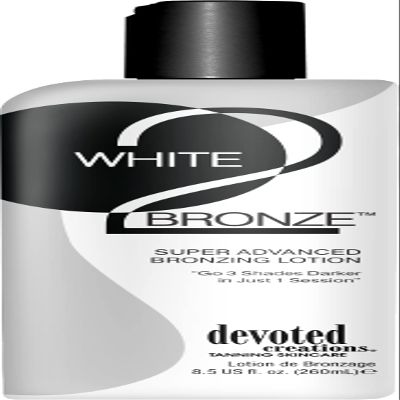 Devoted Creations White 2 Black Supre Advanced Bronzer Tanning Lotion, 8.5 Ounce