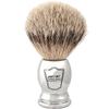 Parker 100% SILVERTIP Badger Shaving Brush  Chrome Handle & Stand  Premium 3-Band Badger Bristles for Smooth, Luxurious Lather view 1