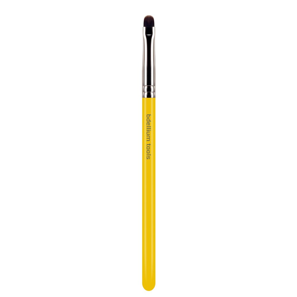 Bdellium Tools Professional Makeup Brush - Studio Series 712 Wet/Dry Definer - With Soft Synthetic Fibers, For Precise Application (Yellow, 1pc)