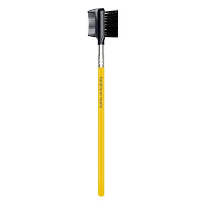 Bdellium Tools Professional Makeup Brush - Studio Series 722 Comb/Brow - With Soft Synthetic Fibers, For Prep Brows & Eyelashes (Yellow, 1pc)