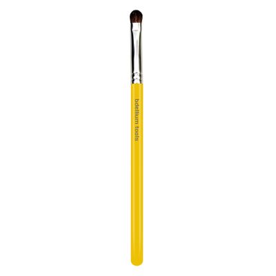 Bdellium Tools Professional Makeup Brush - Studio Series 772 Small Shader - With Mix of Soft Natural and Synthetic Fibers, For Precise & Quick Shading (Yellow, 1pc)