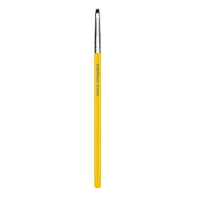Bdellium Tools Professional Makeup Brush - Studio Series 760 Liner/Brow - With Soft Synthetic Fibers, For Smudging out Eyeliner (Yellow, 1pc)