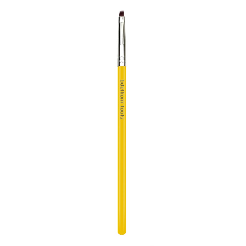 Bdellium Tools Professional Makeup Brush - Studio Series 760 Liner/Brow - With Soft Synthetic Fibers, For Smudging out Eyeliner (Yellow, 1pc)