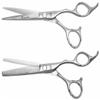 Kissaki Hair Scissors Satin Finished Futasuji 6.0 inches Hair Cutting Shears and Ishizuki 32 tooth Thinning Scissors Matching Set Combo view 2