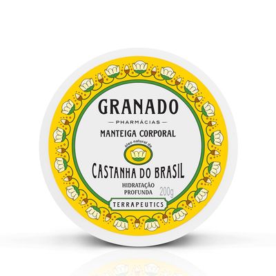 Linha Terrapeutics Granado - Manteiga Corporal Castanha do Brasil 200 Gr - (Granado Terrapeutics Collection - Brazil Nut Body Butter Net Net 7.1 Oz)