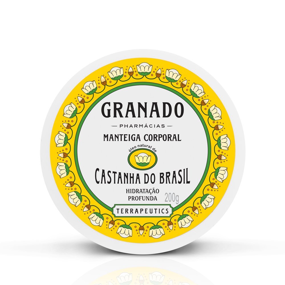 Linha Terrapeutics Granado - Manteiga Corporal Castanha do Brasil 200 Gr - (Granado Terrapeutics Collection - Brazil Nut Body Butter Net Net 7.1 Oz)