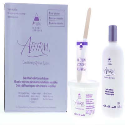 Avlon Affirm Moisture Plus Conditioning Relaxer Kit for Dry Hair & Sensitive Scalp Formula - 9 singl