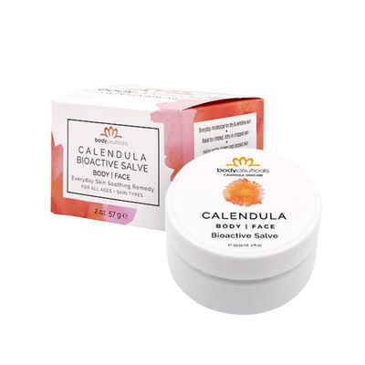 Bodyceuticals Bioactive Calendula Salve with Beeswax Antioxidant-Rich Multi-Purpose Balm for Dry or Sensitive Skin Travel Size 2 Ounce Jar