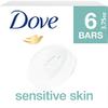 Dove Sensitive Skin Hypo-Allergenic Beauty Bar Soap, Unscented, 4 Ounces, 6-Pack view 2