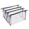 Augbunny Multi-purpose Waterproof Clear Vinyl Zippered Organizer Toiletry Cosmetics Makeup Bag Pouch 4-pack view 1
