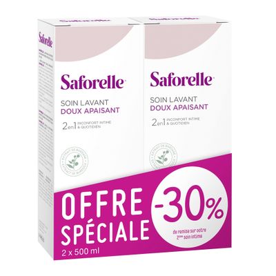 Saforelle Gentle Cleansing Care 2X500ml