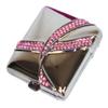 12 Piece Display - Silver Mirror Compact with Jeweled Pink Ribbon BCA view 3