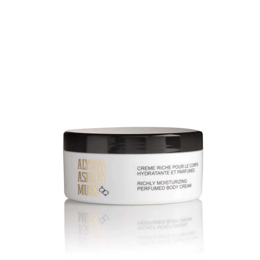 ALYSSA ASHLEY Musk Super Moisturizing Body Cream for Women, 8.5 Ounce (70253)