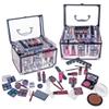 SHANY Carry All Trunk Makeup Train Case with Re-usable Aluminum Beauty Storage Organizer Case. Make up Set with Eye palettes, Blushes,Face Powders, Manicure, Pedicure and Cosmetics Brushes. GIFT SET view 2