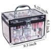 SHANY Carry All Trunk Makeup Train Case with Re-usable Aluminum Beauty Storage Organizer Case. Make up Set with Eye palettes, Blushes,Face Powders, Manicure, Pedicure and Cosmetics Brushes. GIFT SET view 4
