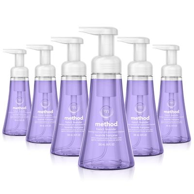 Method Foaming Hand Soap, French Lavender, 10 Fl Oz (Pack of 6)