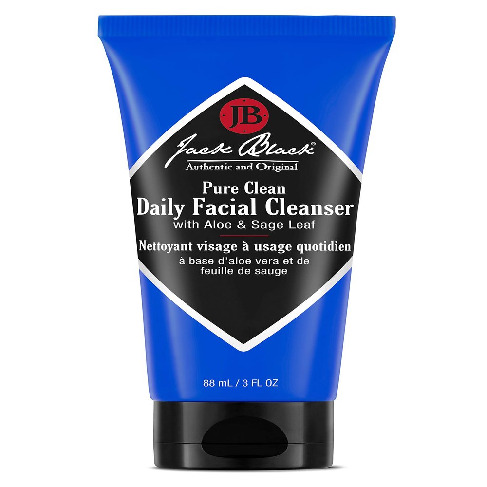 Jack Black Pure Clean Daily Facial Cleanser for Men - Mens Face Wash, Jack Black Face Wash Men's, Face Wash for Men, Face Cleanser for Men, 2-in-1 Mens Facial Cleanser & Toner, Gifts for Men, 3 Fl Oz
