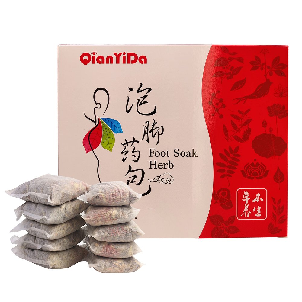 10bag Herbs Foot Soak Packets, Chinese Herbal Foot Bath Pouch Spa Bag 400g      