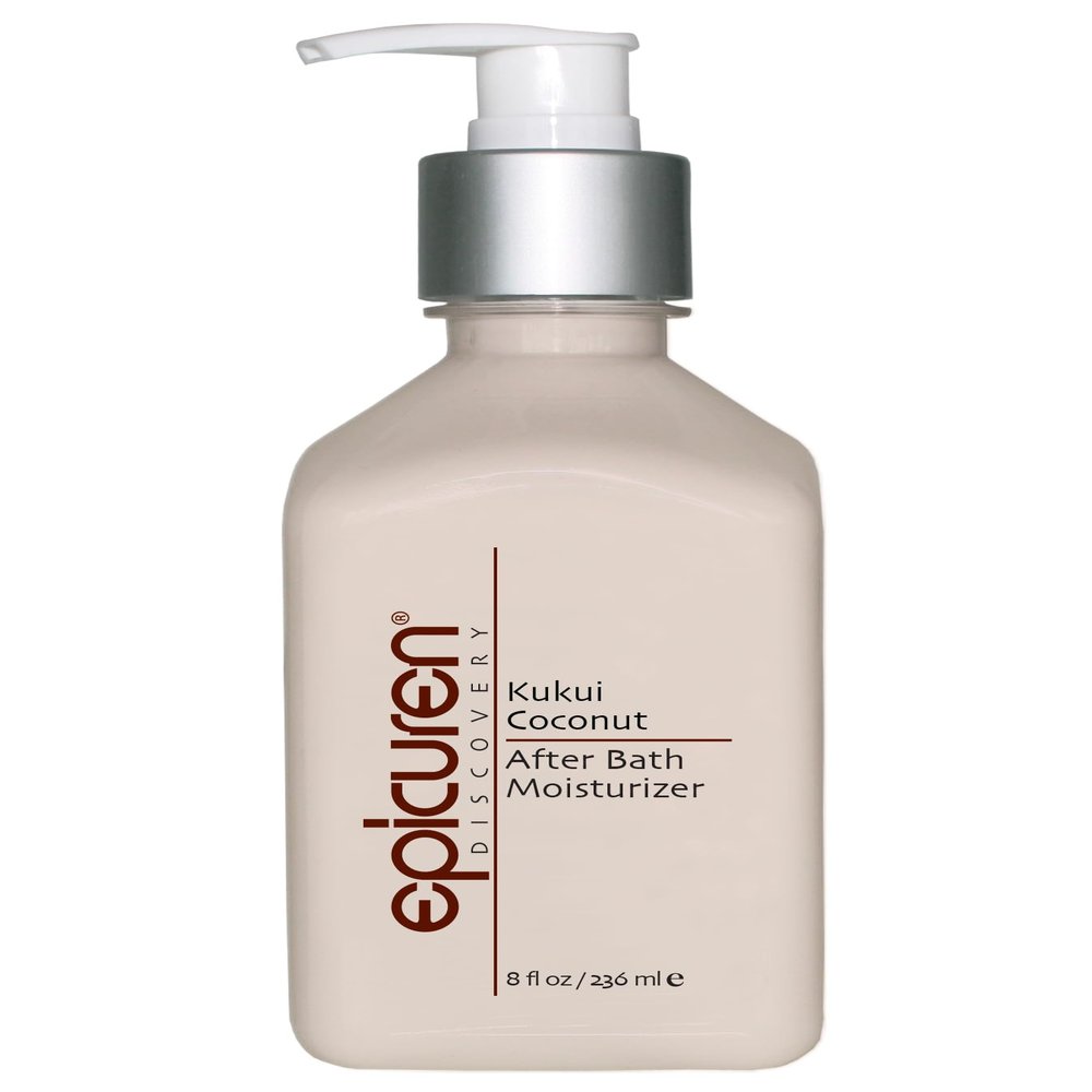 epicuren DISCOVERY Kukui Coconut After Bath Body Moisturizer, 8 Fl Oz