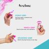 Aveline Women's Razor with 6-Blade Lubricated Cartridge - Multi-Grip Handle for Sensitive Skin with Lubricating Stip Pink view 4