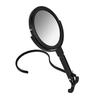 Rucci Round Portable Lightweight 5x/1x Magnifying Neck Mirror Piano Black - 4.25" Diameter x 0.25" x 11"H, Black view 1
