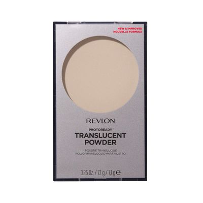 Revlon PhotoReady Blurring Face Powder Makeup, Longwear Medium-Full Coverage with Flawless Finish, Shine & Oil-Free, 001 Translucent, 0.25 oz