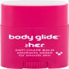 Body Glide For Her Anti Chafe Balm | Chafing stick with added emollients | Great for dry, sensitive skin and/or sensitive areas | Use on chest, bra, butt, groin, arm, and thigh chafing | 0.8oz view 1