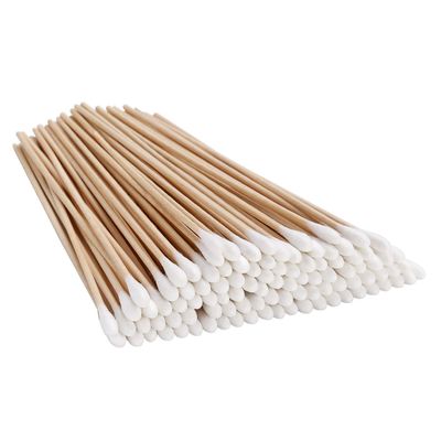 6" Cotton Swabs Non-Sterile with Wooden Handles Cotton Tipped Applicator | (100 PCS/Pack) (1000)