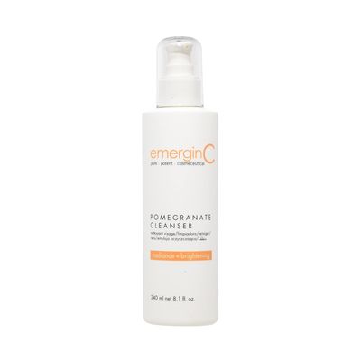 emergin C Pomegranate Gel Cleanser - Hydrating Face Wash with Fruit Extracts + Green Tea - Contains Vitamins A, C + E (8.1 oz, 240 ml)